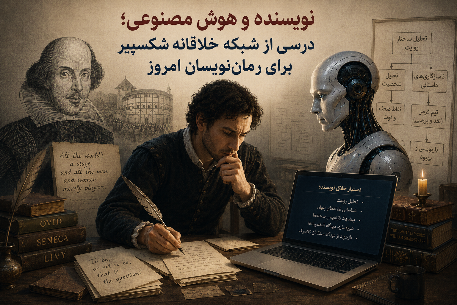 نویسنده و هوش مصنوعی author and ai siamak fereidooni